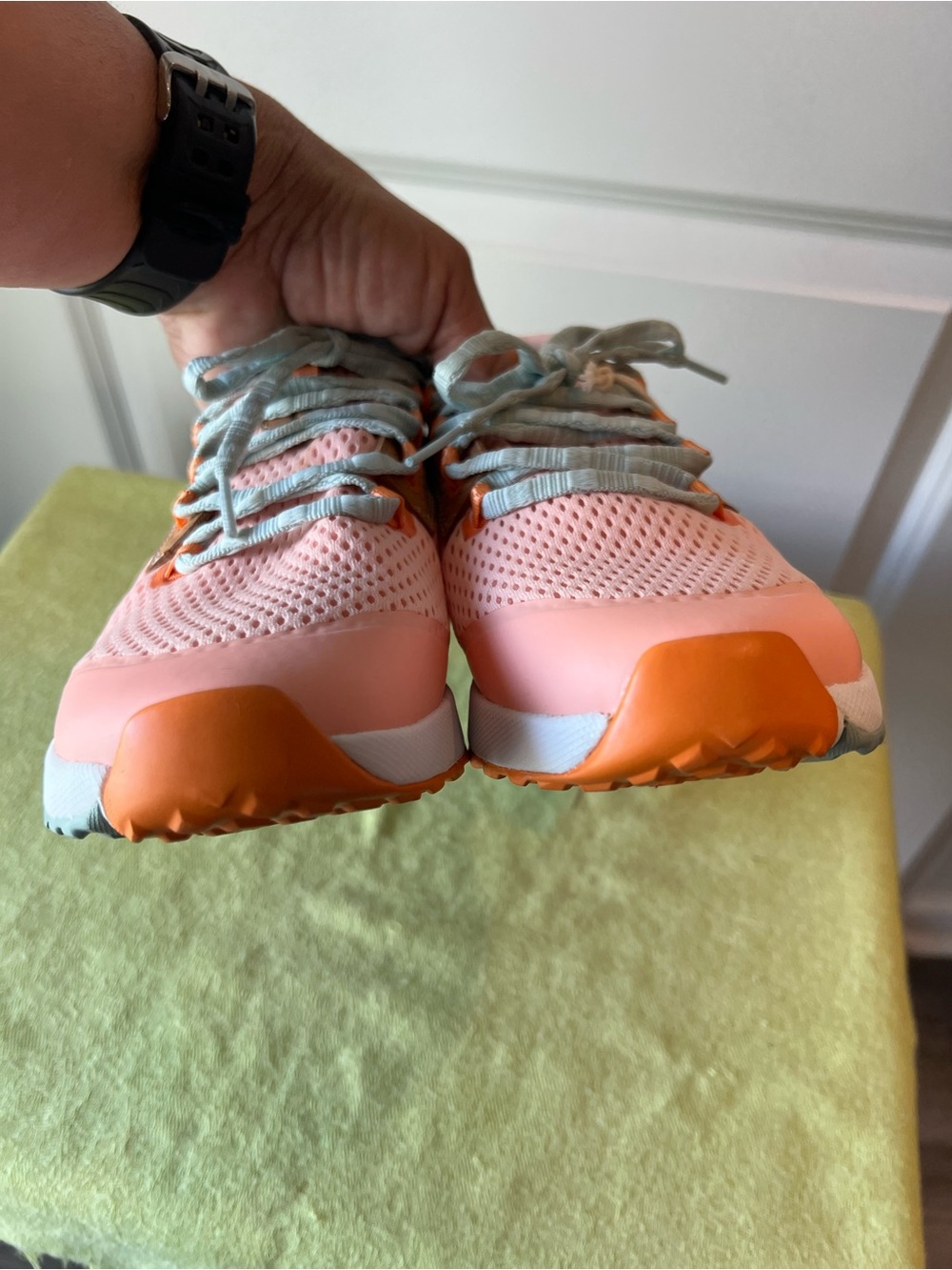 Olukai Light Coral & Mint Mesh Athletic Sneakers. Size 9.5 - Picture 8 of 12